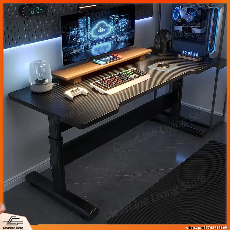 Desk Setup Streaming - Bureau de jeu électrique réglable en