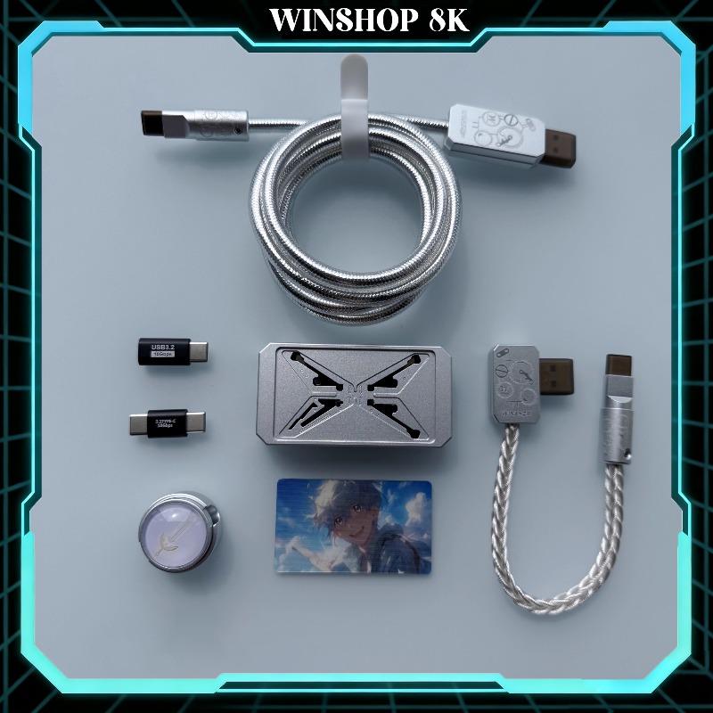 Desk Setup Accessories Aesthetic - WINSHOP Esports HUB Hub USB double
