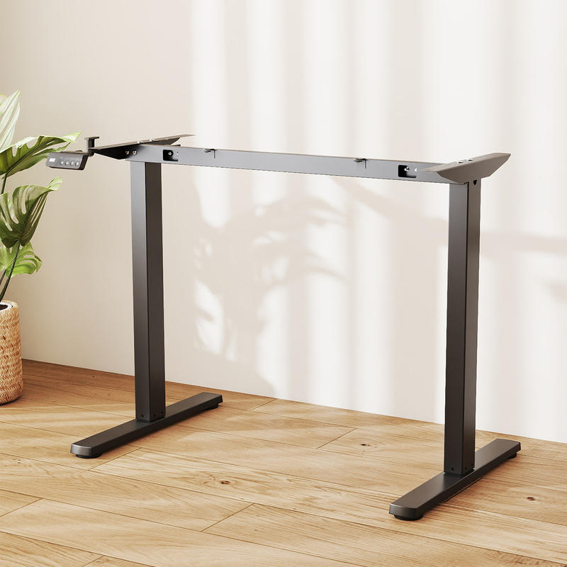 Cadre de bureau électrique rég - Desk Setup Black And Wood avis et prix