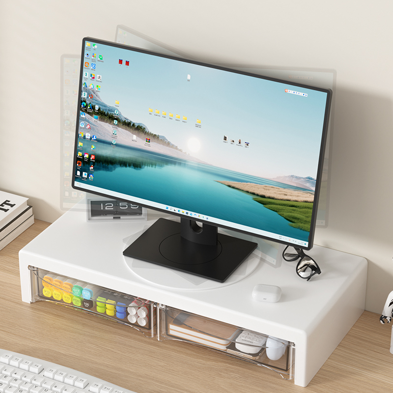 Support de moniteur à 2 niveau - Desk Setup Riser avis et prix
