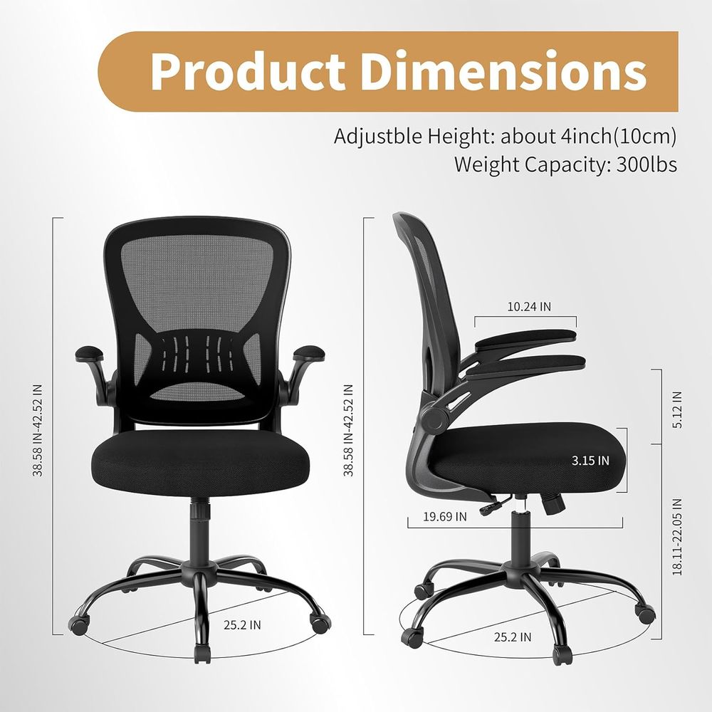 Ensemble de chaises de bureau  - Desk Setup Black And Wood avis et prix
