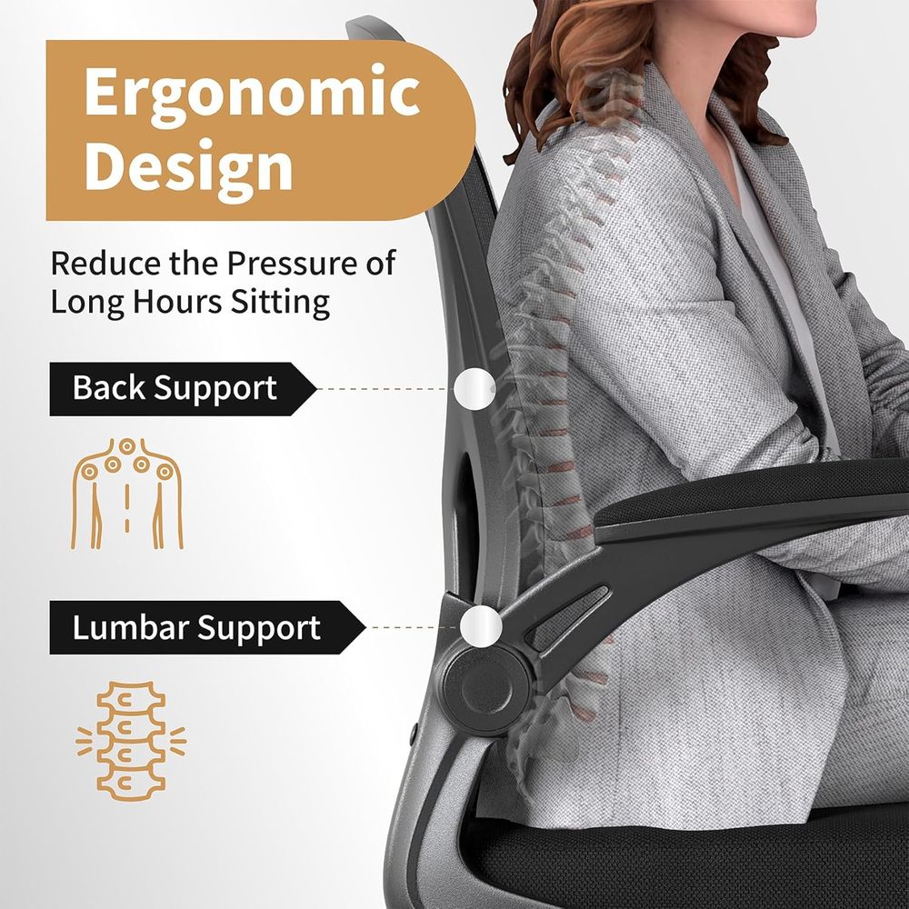 Ensemble de chaises de bureau  - Desk Setup Black And Wood avis et prix