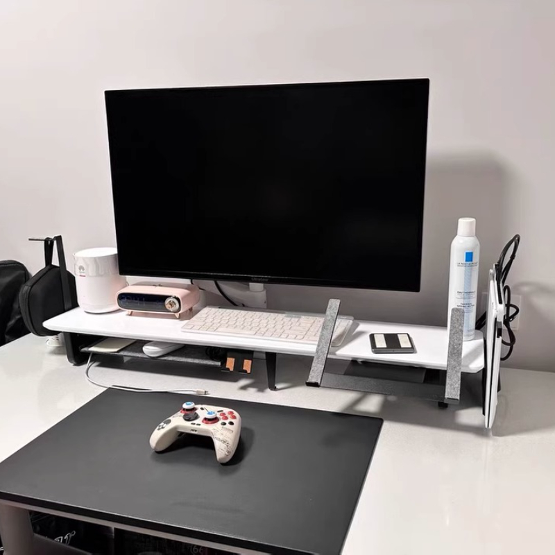 Support de moniteur modulaire, - Desk Setup Black And Wood avis et prix