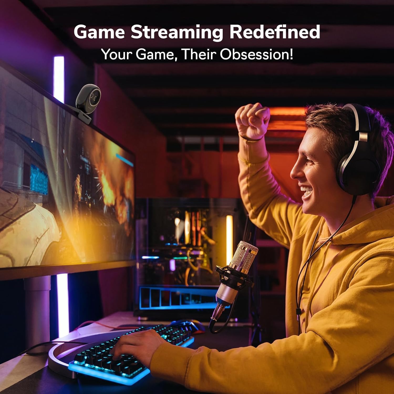 Webcam 4K EMEET à double camér - Desk Setup Streaming avis et prix